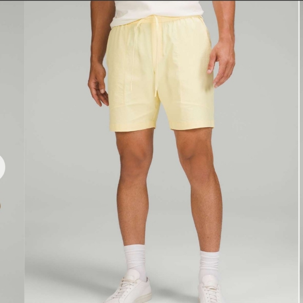 Lululemon Yellow Bowline Shorts *8"
